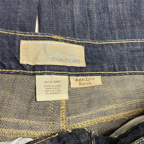 Boot Cut Sz 11 Jeans in Deep Blue Maurice’s Ashlyn Boot YK 90s Grunge - Picture 7 of 8